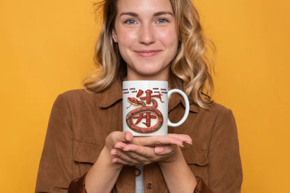 Schlange Chinesisches Jahres Sternzeichen Kaffeetasse Teetasse Geschenkidee - WS-Trend.de