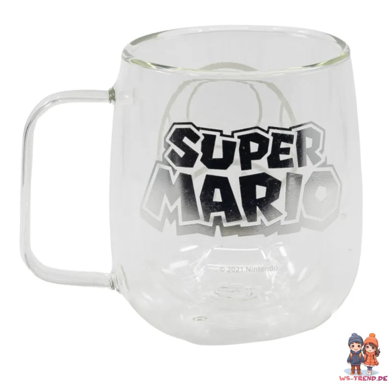 Super Mario Toady doppelwandige Kaffeetasse Teetasse Glastasse 290 ml - WS-Trend.de