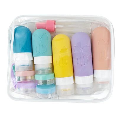 Kulturbeutel Reiseflaschen 14-tlg Set, Schampooflasche Dosen Sprühflasche - Ansicht 2