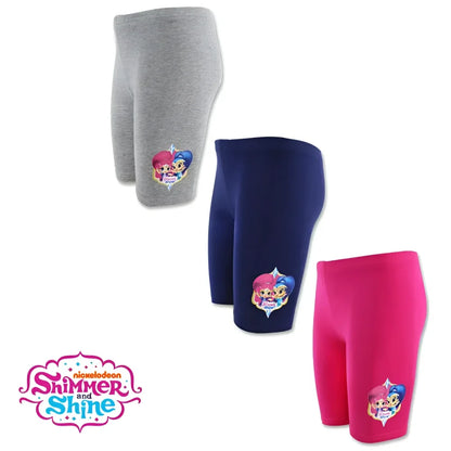 Shimmer and Shine Kurze Leggings - Blau Grau Pink 98 bis 128 - WS-Trend.de Kinder kurze Mädchen