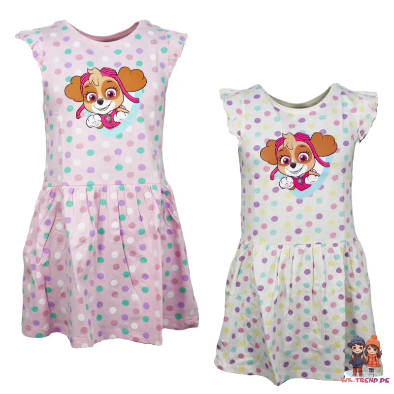 Paw Patrol Skye Kinder Mädchen kurzarm Sommerkleid Kleid - WS-Trend.de Gr. 92-128 Baumwolle