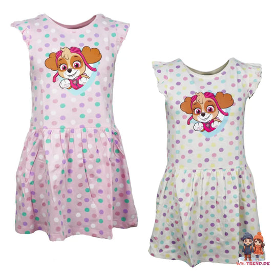 Paw Patrol Skye Kinder Mädchen kurzarm Sommerkleid Kleid - WS-Trend.de Gr. 92-128 Baumwolle