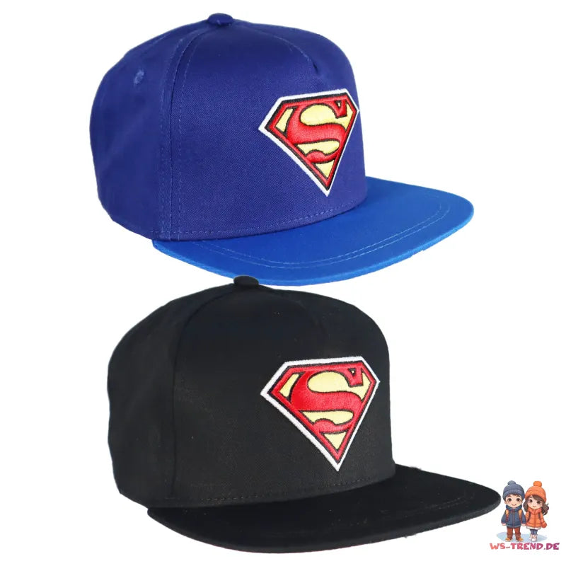 DC Comics Superman Kinder Baseball Kappe Snapback Cap - WS-Trend.de Snap Basecap Mütze Gr. 56-58