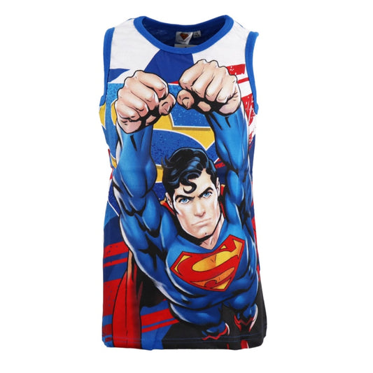 DC Comics Superman Unterhemd T-Shirt - WS-Trend.de Kinder - Blau Kleidung Jungen 116 bis 152