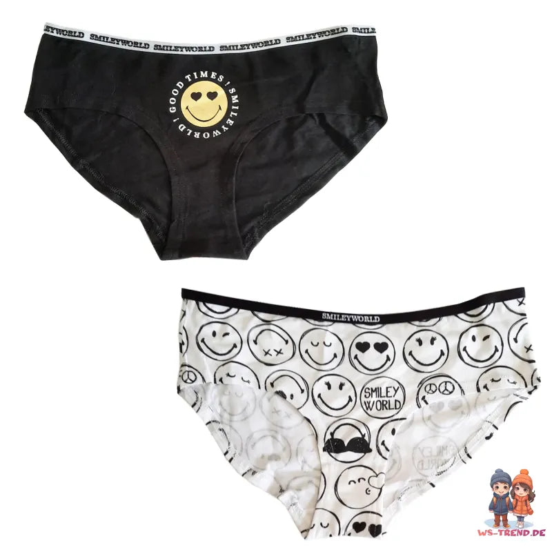 Smiley Emoji Damen Slips Unterhose - S bis XL - WS-Trend.de - Gr.