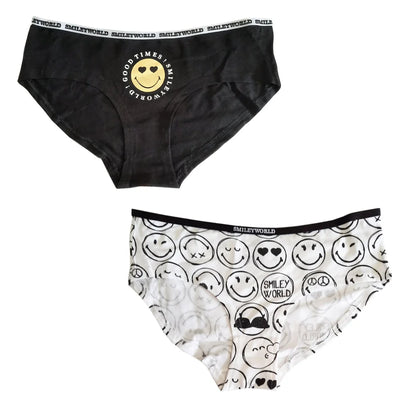 Smiley Emoji Damen Slips Unterhose - S bis XL - WS-Trend.de - Gr.
