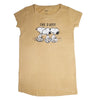 Snoopy Like a Boss Damen kurzarm Schlafshirt Nachthemd XS-XL Baumwolle