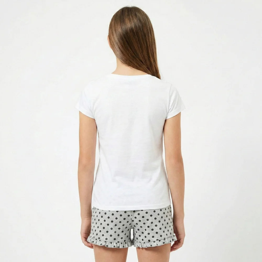 Snoopy Mädchen kurzarm Pyjama Schlafanzug Shirt Shorts - WS-Trend.de 134 - 164 Baumwolle