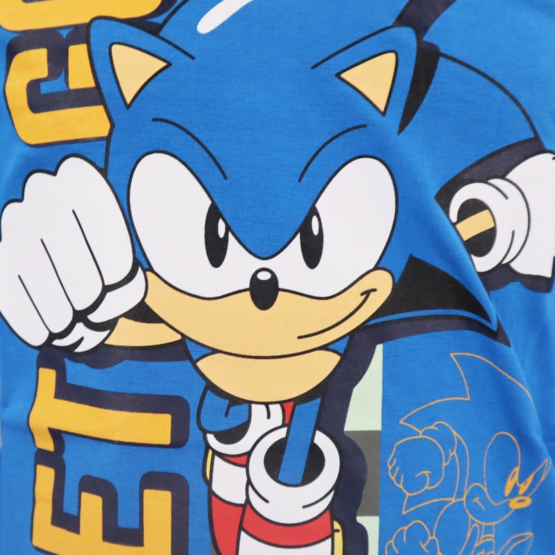Sonic The Hedgehog Kinder Jungen langarm Shirt Langarmshirt - WS-Trend.de Junge Gr. 104 bis 152 Blau