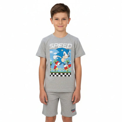 Sega Sonic The Hedgehog Jungen Kinder Pyjama Schlafanzug - WS-Trend.de 104-128 Baumwolle