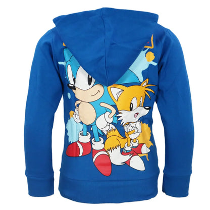 Sonic the Hedgehog Kinder Jungen Hoodie Kapuzenpullover - WS-Trend.de Pulli Gr. 104-152