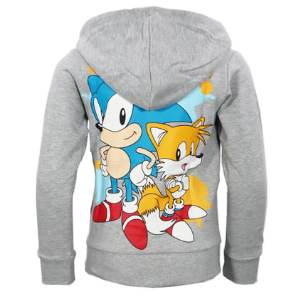 Sonic the Hedgehog Kinder Jungen Hoodie Kapuzenpullover - WS-Trend.de Pulli Gr. 104-152