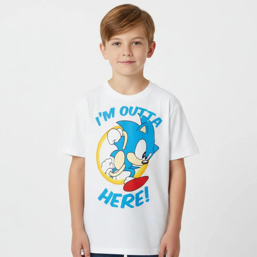 Sonic The Hedgehog Kinder Junge kurzarm T-Shirt Shirt - WS-Trend.de 104-134 Baumwolle
