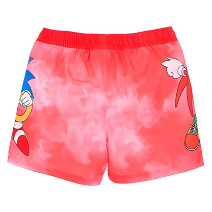 Sonic The Hedgehog Knuckles Kinder Badehose Badeshorts Shorts - WS-Trend.de Gr 104-140