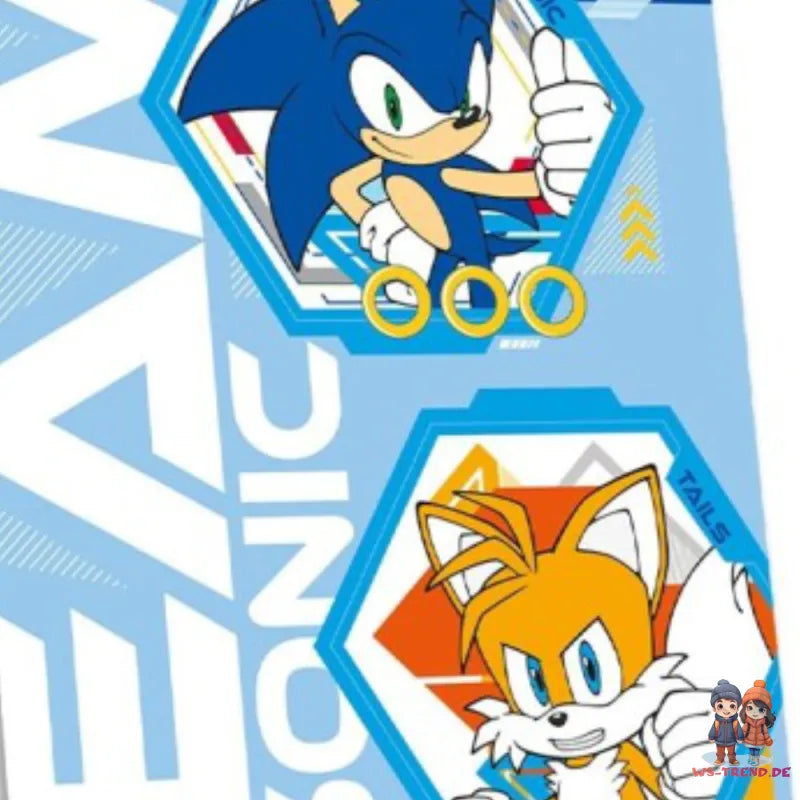 Sonic the Hedgehog Badetuch Strandtuch 70x140 cm 100% Baumwolle - WS-Trend.de