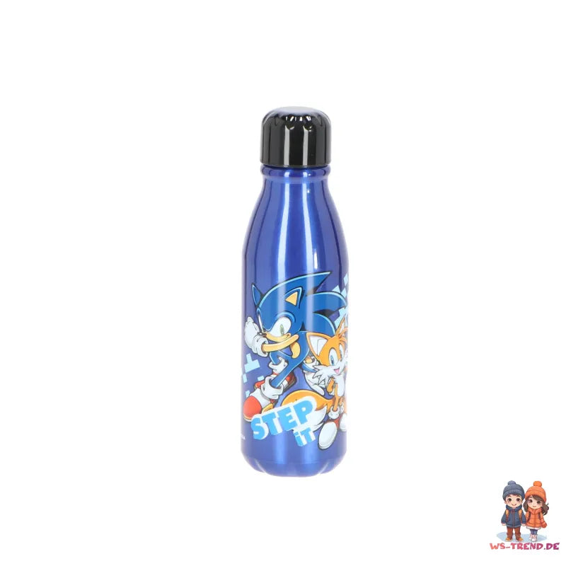 Sonic The Hedgedog Tails Aluminium Wasserflasche Trinkflasche Flasche 600 ml - WS-Trend.de