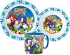 Sonic and Friends Children's 3 Piece Dinnerware Set Mug Plate Bowl