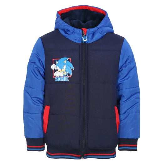 Sonic The Hedgehog Kinder Jungen Kapuzen Winterjacke - WS-Trend.de Jacke mit Kapuze 98 bis 128