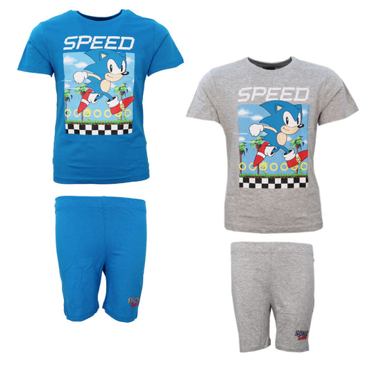 Sega Sonic The Hedgehog Jungen Kinder Pyjama Schlafanzug