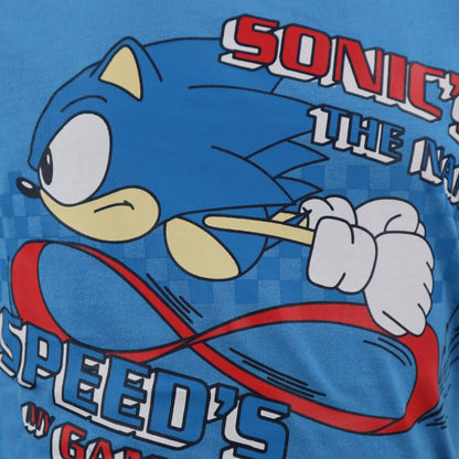 Sega Sonic The Hedgehog Jungen Kinder Pyjama - WS-Trend.de Schlafanzug 98-128 Baumwolle