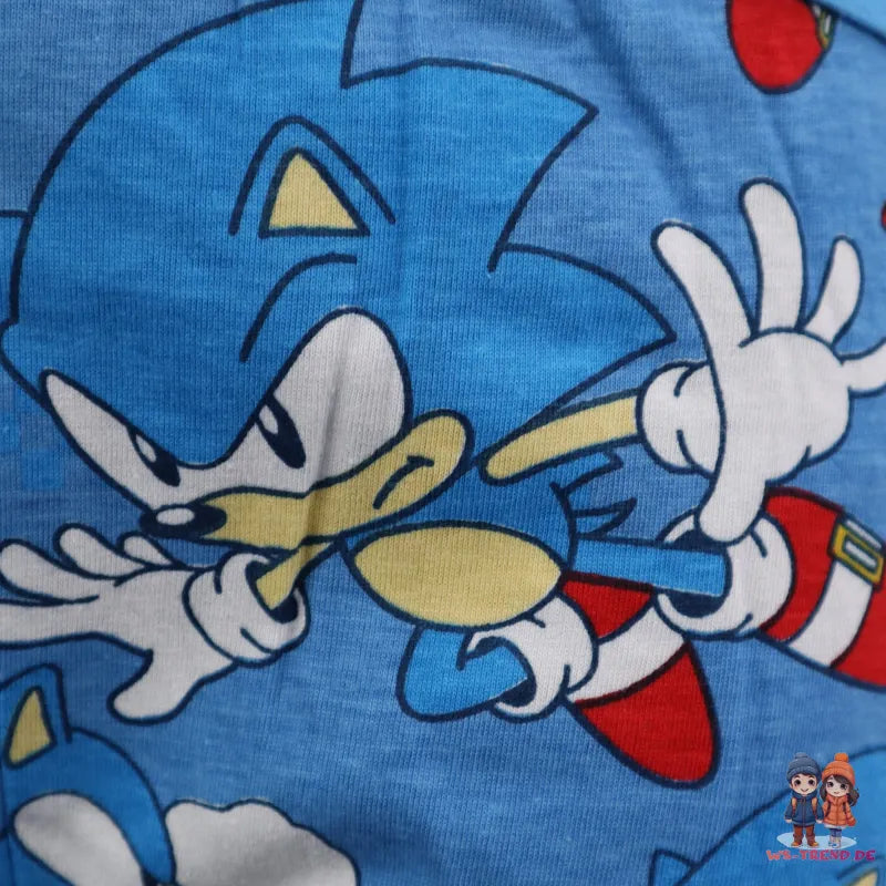 Sega Sonic The Hedgehog Jungen Kinder Pyjama Schlafanzug - WS-Trend.de 104-128 Baumwolle