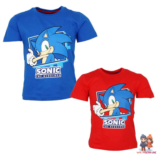 Sonic The Hedgehog Kinder Junge kurzarm T-Shirt Shirt - WS-Trend.de 98-128 Baumwolle