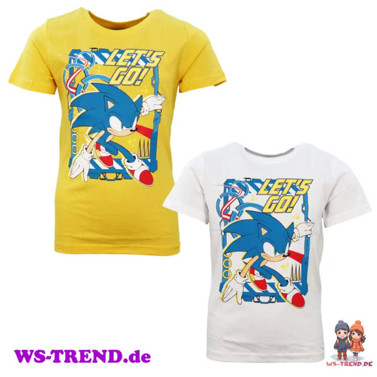 Sonic The Hedgehog Kinder Junge kurzarm T-Shirt Shirt - WS-Trend.de 104-134 Baumwolle
