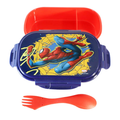 Marvel Spiderman 2 teiliges Kinder Set Brotdose Göffel Gabel Löffel - WS-Trend.de