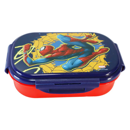 Marvel Spiderman 2 teiliges Kinder Set Brotdose Göffel Gabel Löffel - WS-Trend.de