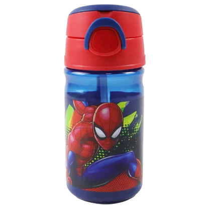 Marvel Spiderman 4 tlg Kinder Lunch Set Brotdose Trinkflasche Besteck - WS-Trend.de