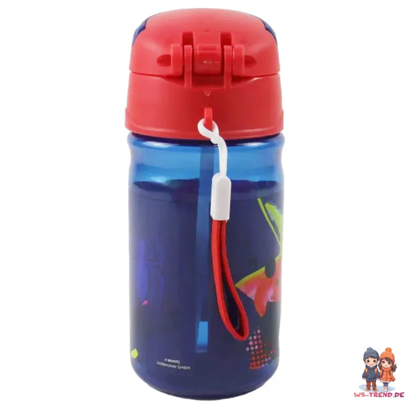 Marvel Spiderman 4 tlg Kinder Lunch Set Brotdose Trinkflasche Besteck WS Trend.de