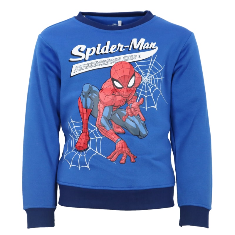 Marvel Spiderman Jogginganzug Sporthose Hose Pulli Sweater - WS-Trend.de 92-128 Blau