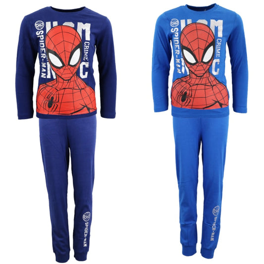 Marvel Spiderman Kinder Schlafanzug Pyjama - WS-Trend.de Nachtwäsche 104-134 Baumwolle