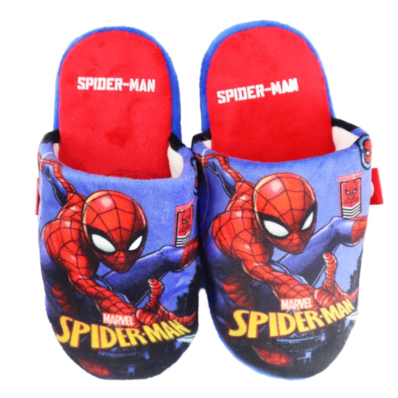 Marvel Spiderman Kinder Jungen Hausschuhe Slipper Schlüpfschuhe - WS-Trend.de 28 - 35