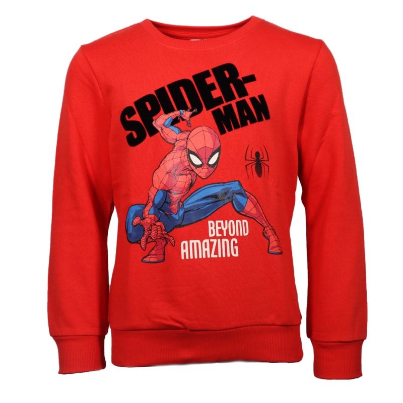 Marvel Spiderman Kinder Jungen Pullover Pulli Sweater - WS-Trend.de 98-128 Rot