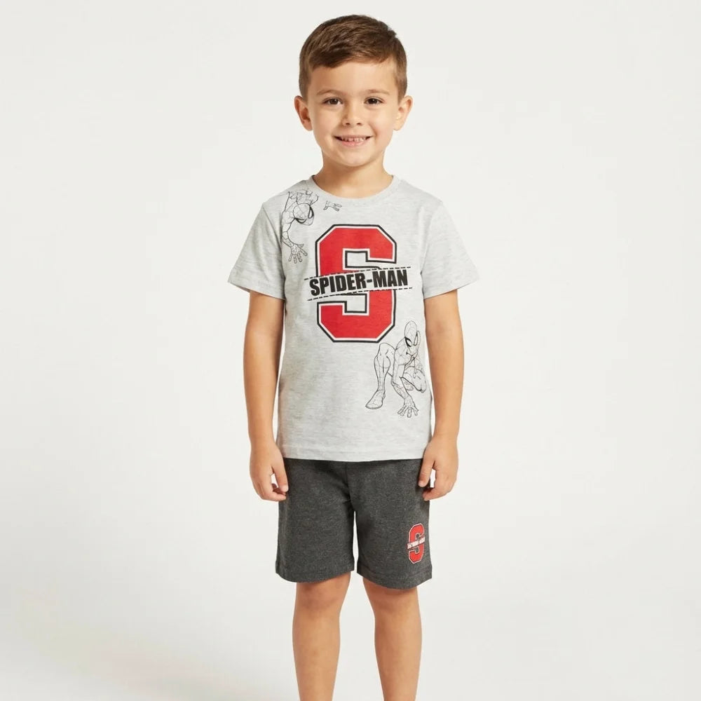 Marvel Spiderman Kinder kurzarm Pyjama - WS-Trend.de Schlafanzug kurz Nachtwäsche 104 - 134 baumwolle