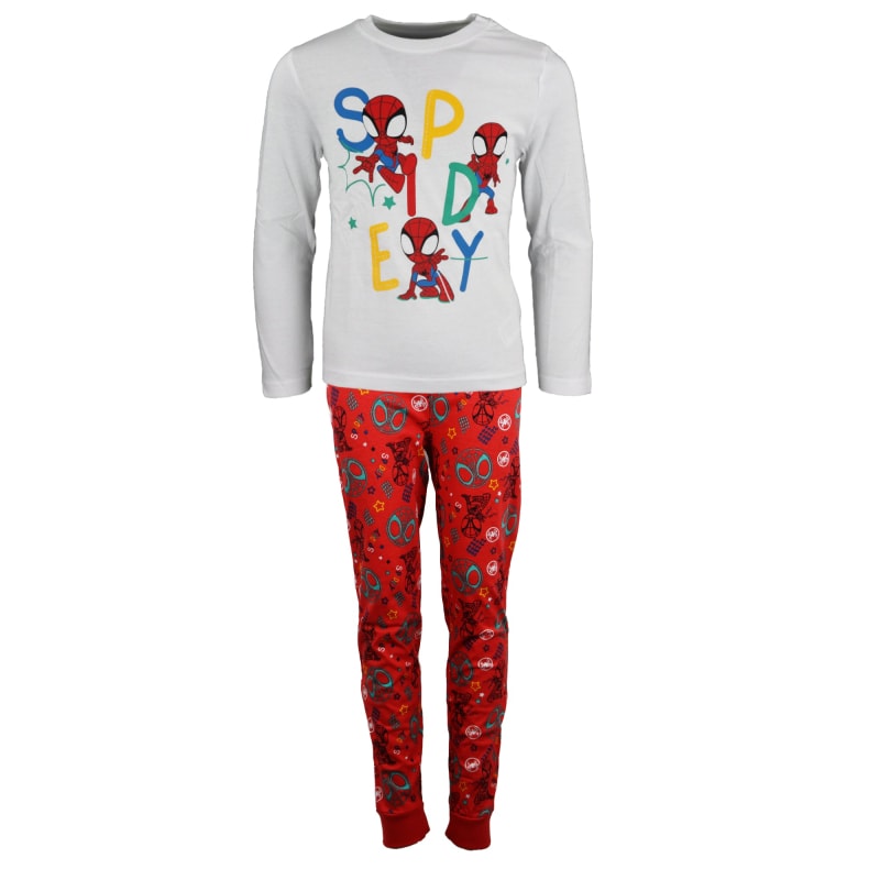 Marvel Spiderman Spidey Kinder Schlafanzug Pyjama - WS-Trend.de Nachtwäsche 104-134 Baumwolle