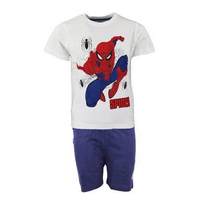 Marvel Spiderman Kinder Schlafanzug Pyjama Shirt Shorts - WS-Trend.de 98-128 100% Baumwolle