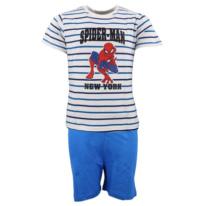 Marvel Spiderman Kinder kurzarm Pyjama - WS-Trend.de Schlafanzug kurz Nachtwäsche 104 - 134 baumwolle