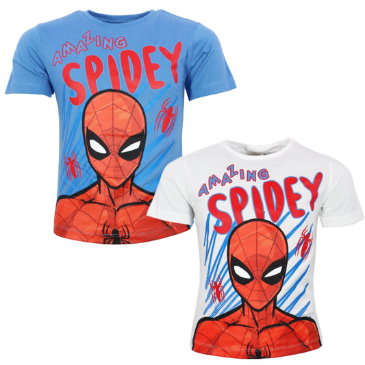 Marvel Spiderman Kinder Jungen kurzarm T-Shirt Shirt - WS-Trend.de Kurzarm 98 bis 128 Baumwolle