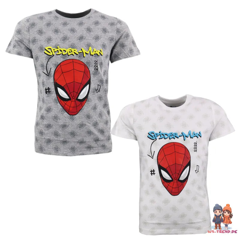 Marvel Spiderman T-Shirt Kurzarm Kinder Jungen Shirt - WS-Trend.de 104 bis 134 Baumwolle