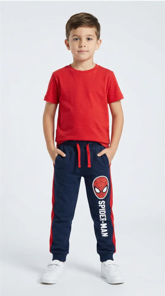 Marvel Spiderman Kinder Jogginghose Sporthose - WS-Trend.de Jungen Hose 104-134 Blau Grau