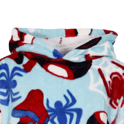 Marvel Spidey Kuschelponcho Kuscheldecke mit Ärmeln Kapuze Tasche 3-6 Jahre - WS-Trend.de Spiderman XS-L