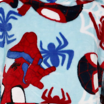 Marvel Spidey Kuschelponcho Kuscheldecke mit Ärmeln Kapuze Tasche 3-6 Jahre - WS-Trend.de Spiderman XS-L