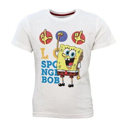 Spongebob Schwammkopf Kinder kurzarm Pyjama Schlafanzug - WS-Trend.de kurz 104 - 134 baumwolle