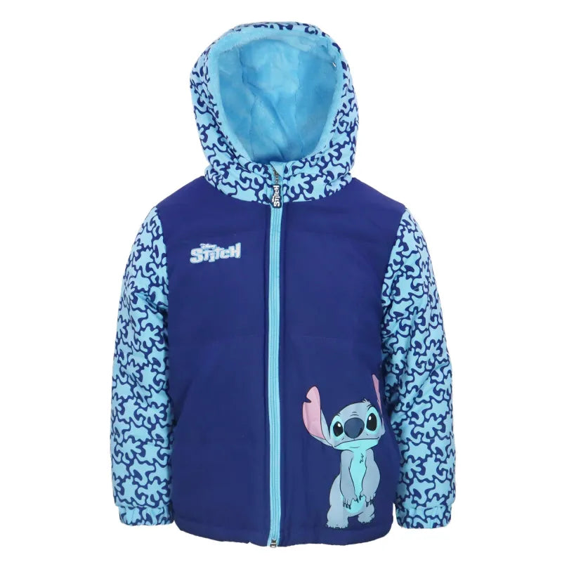 Disney Stitch Kinder Winterjacke Jungen Jacke mit Kapuze - WS-Trend.de