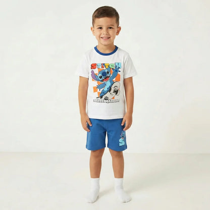 Disney Lilo und Stitch Kinder Jungen Schlafanzug Pyjama Shirt Hose - WS-Trend.de Gr. 98-128