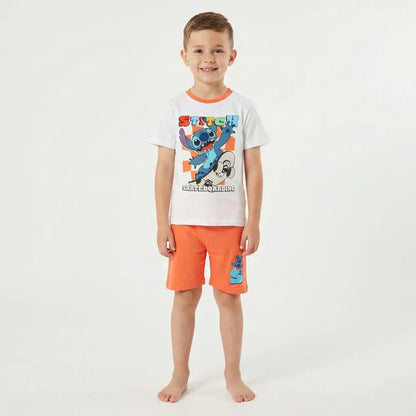 Disney Lilo und Stitch Kinder Jungen Schlafanzug Pyjama Shirt Hose - WS-Trend.de Gr. 98-128