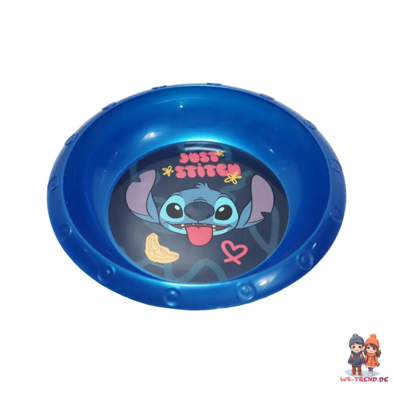 Disney Stitch Kinder Geschirr-Set 3 teilig Becher Teller Schüssel Frühstücksset - WS-Trend.de