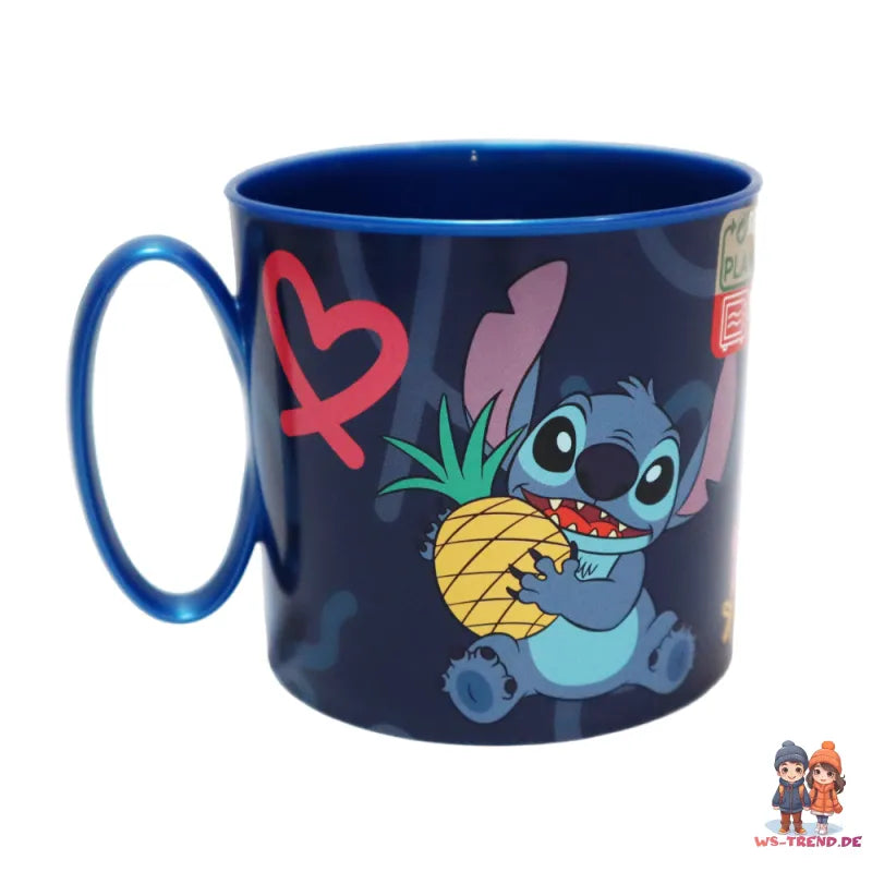 Disney Stitch Kinder Geschirr-Set 3 teilig Becher Teller Schüssel Frühstücksset - WS-Trend.de